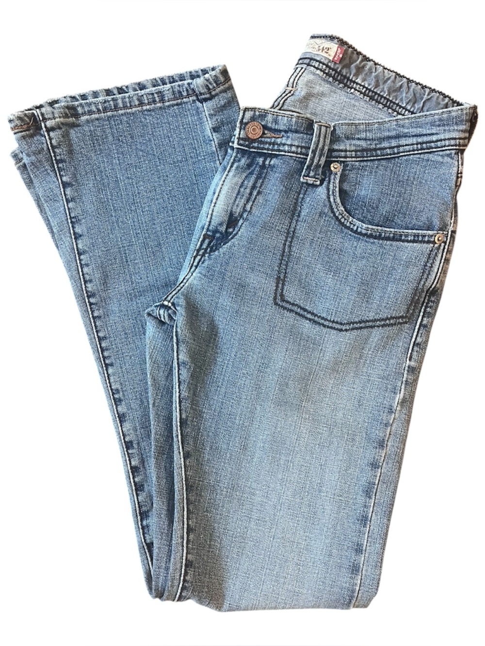 Levi's Y2K Low Flare 542 Light Wash Jeans size 6